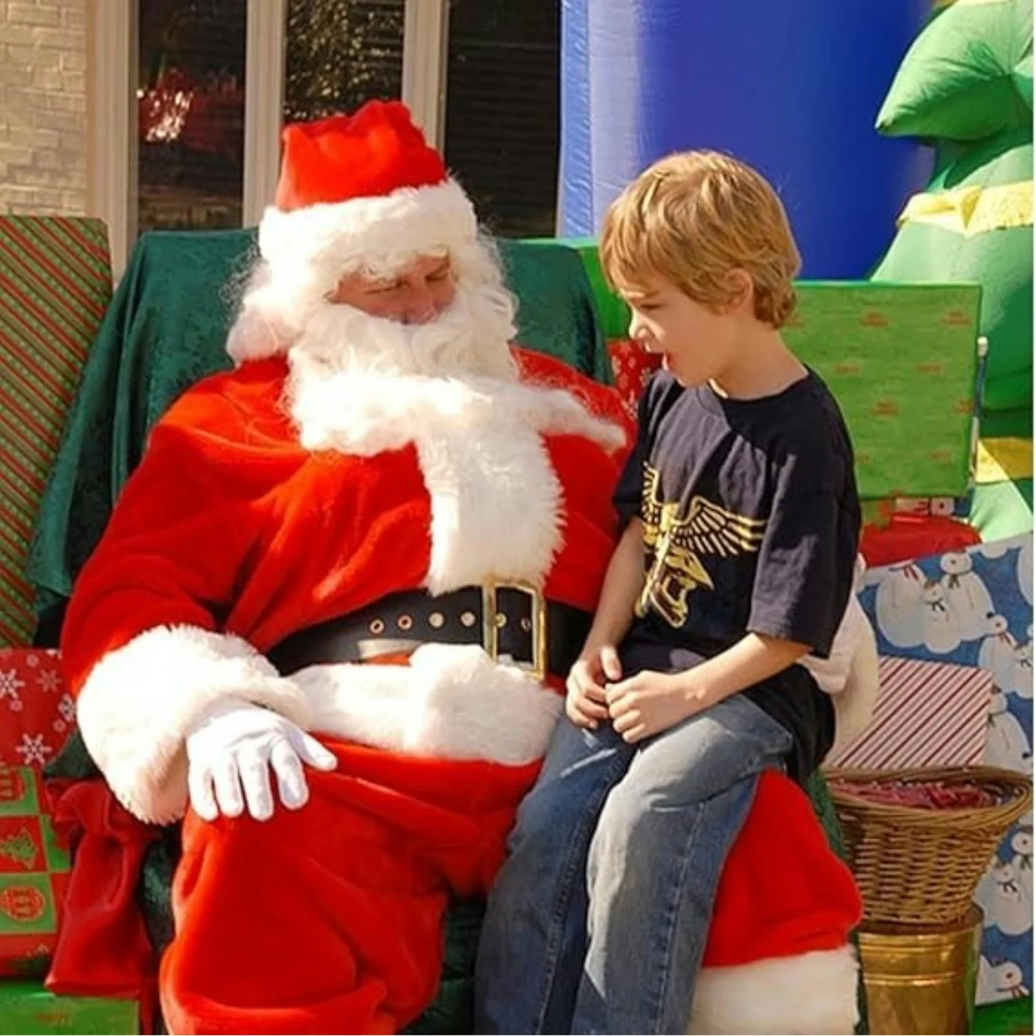 Christmas Beanie Hat Santa Hats and Beard For Adults Christmas Costume Decorations Xmas Hats Santa Beard Mask Face Cover For Men Women