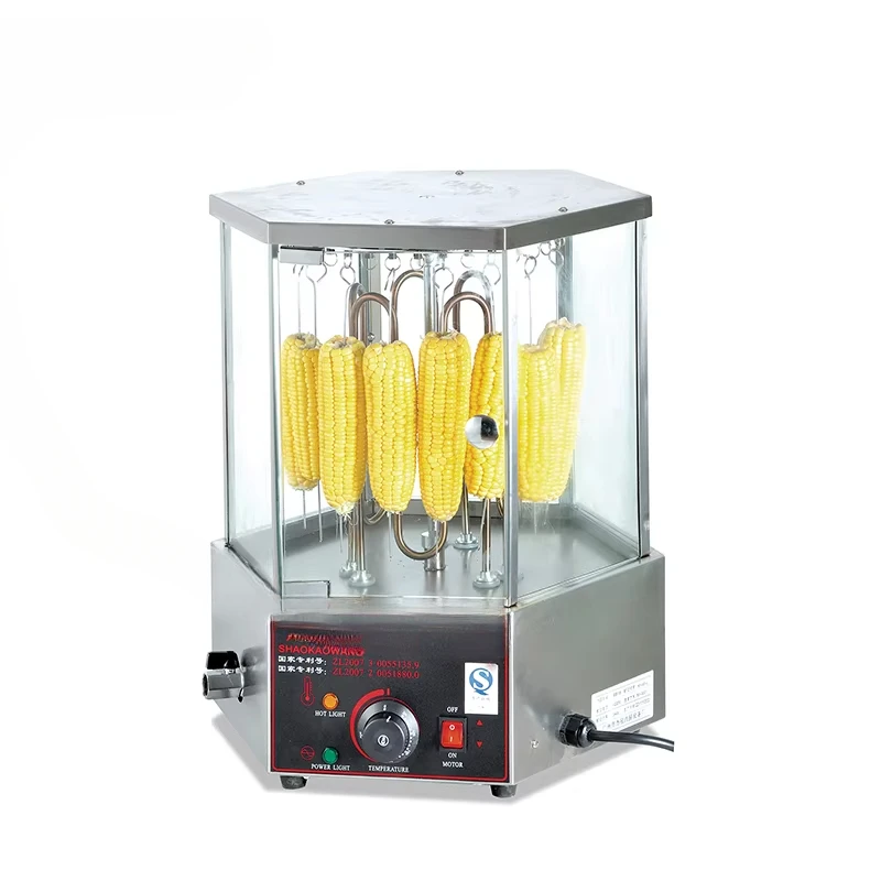 Grilled Rotary Corn Machine/tempered Glass Rotary Grill EB-18