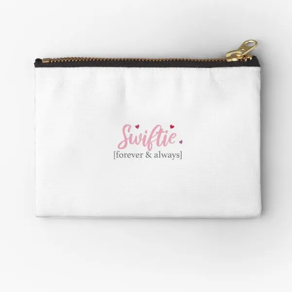 

Swiftie Forever Always With Hearts Zipper Pouches Pure Key Pocket Cosmetic Coin Storage Packaging Men Socks Small Underwear Bag