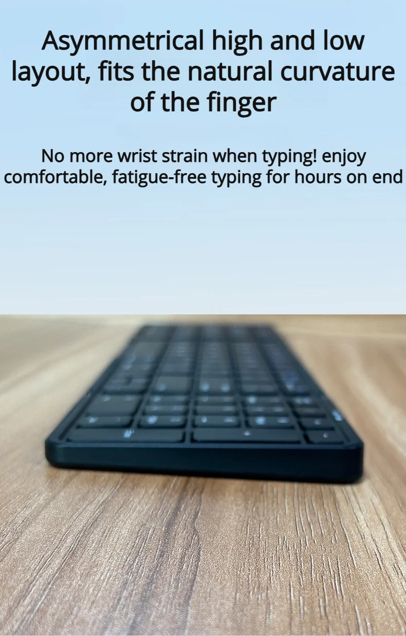 2026 Nuova tastiera pieghevole a tre ante Bluetooth con touchpad, portatile, pieghevole, per PC, Mac, smartphone e iPad_voghion.com