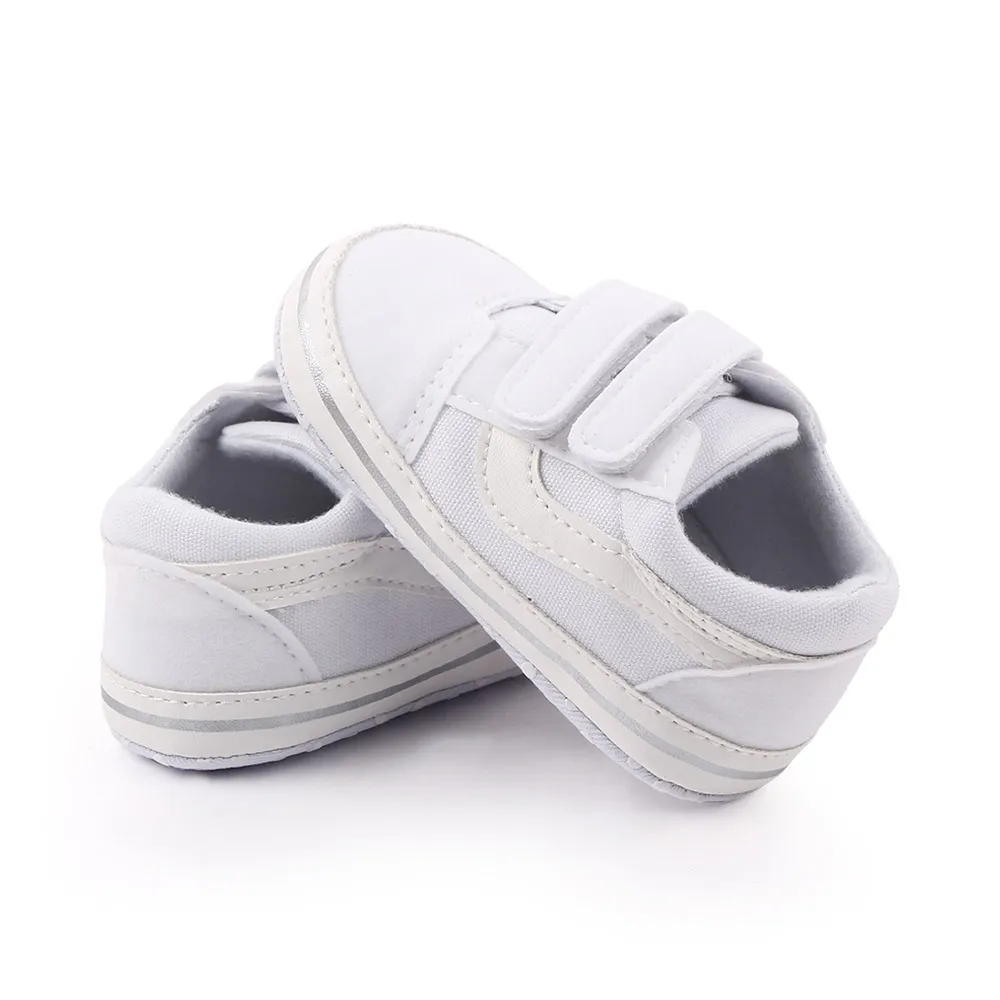 Spring and Autumn Baby Casual Sneakers Girls Boys Fashion Desion Soft Sole Hook&loop Solid Newborn Toddler Shoes First Walkers 5