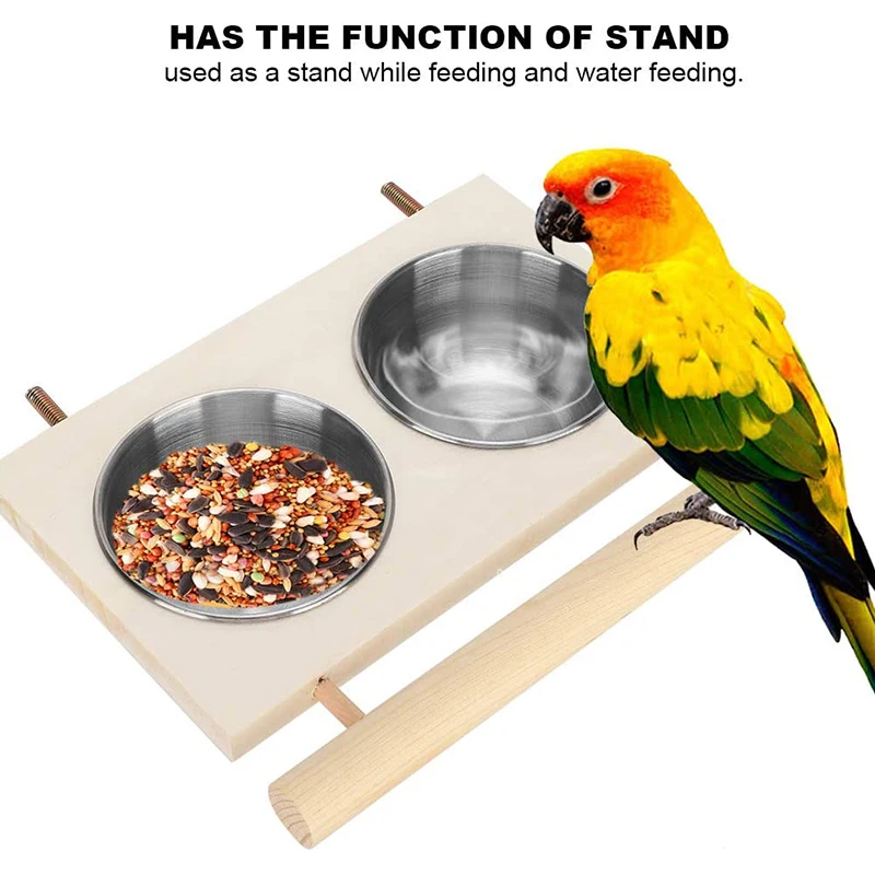 Bird Feeding Cage Food Water Bowl 1 Bird Feeding Cage Food Water Bowl 1