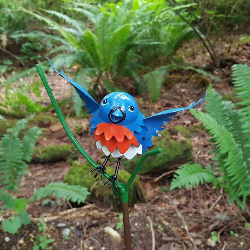 

Home Decoration Adds A Touch Of Nature Versatile Bird Ornament Easy To Install Charming Bird Garden Decor Twig Plugin Unique