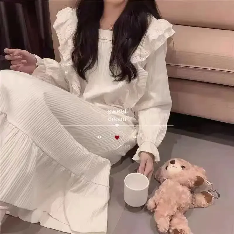 Summer Sexy Women Nightwear Sweet Sleepwear Nightgown Thin Korean Style Cute Night Dress Womens Short Sleeve Nighty Home Clothes images - 6