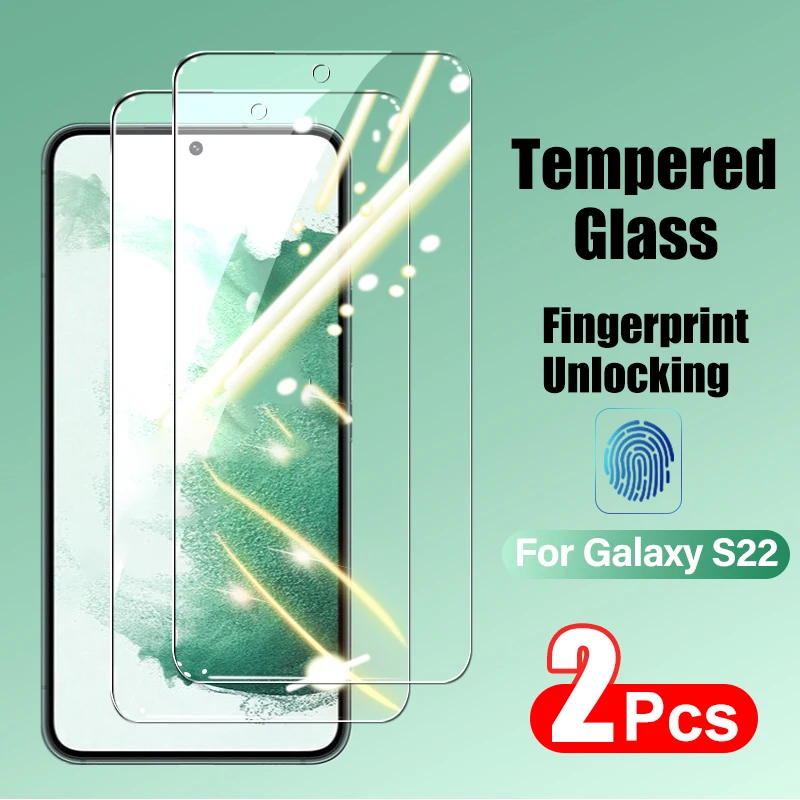 2 Pezzi Di Vetro Temperato Per Samsung Galaxy S21 S22 S23 S21 Plus S22 Plus S23 Plus S20 Fe S21 Fe Anti-Impronta Digitale