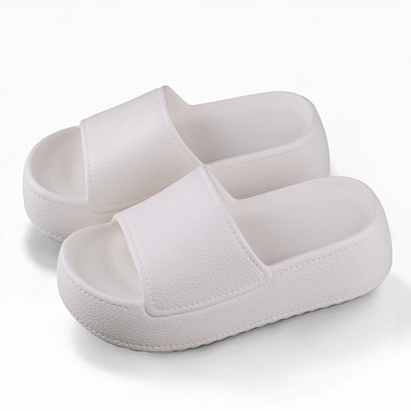 Women's thick soled high heel sandals, fashionable beach shoes, EVA height increase, one foot sandals, anti slip, casual summer 5