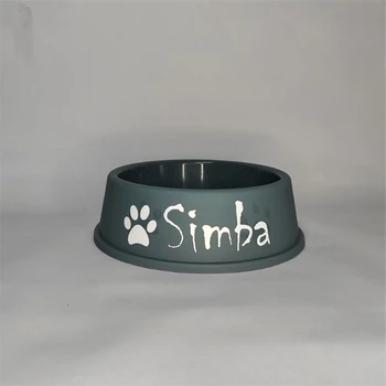 Personalized Pet Bowl Stylish Pet Accessor Plastic Dog Food & Water Bowl Perfect for Your Unique Pet's Needs Gift Cat Bowls 3