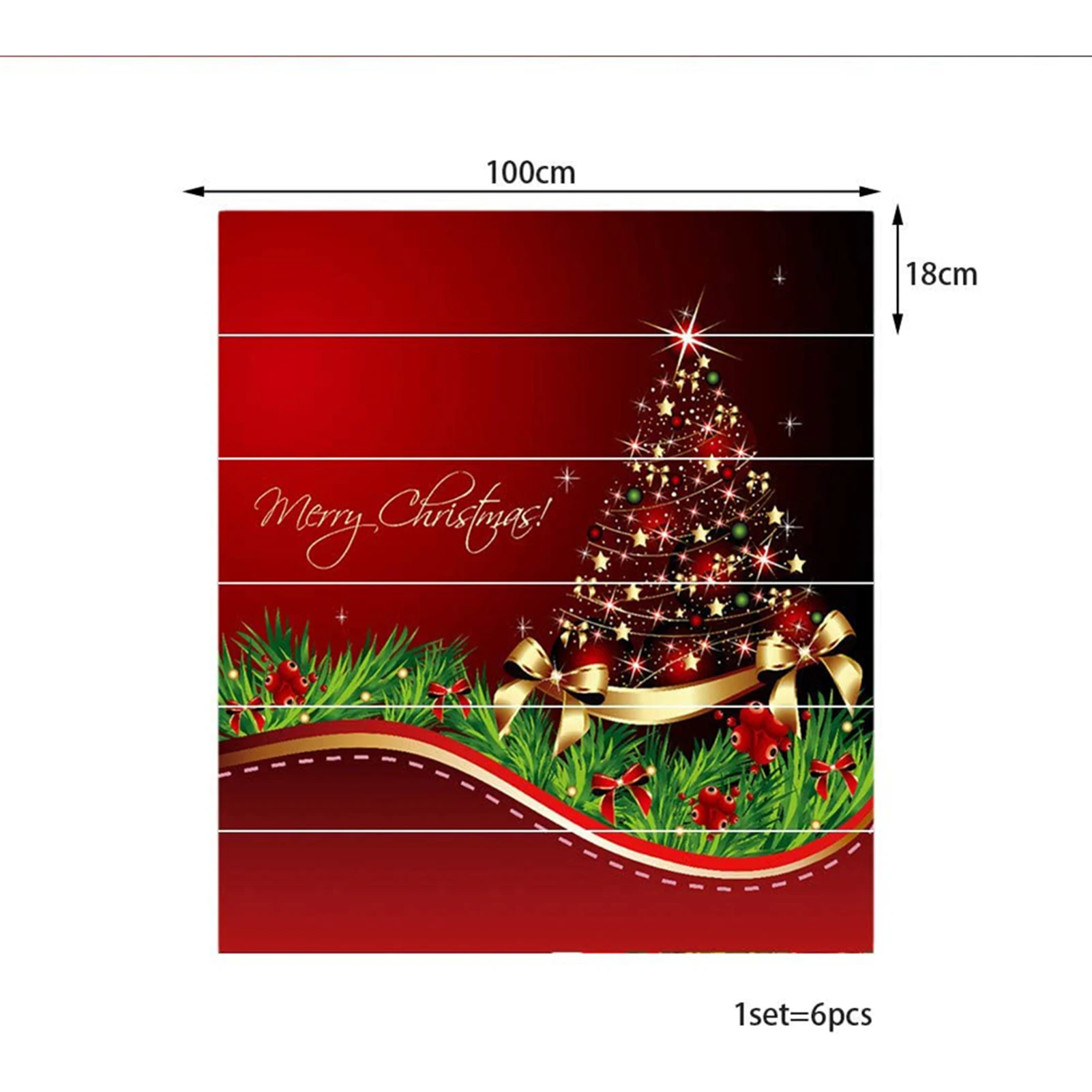 【HOT】100X18cm Stairway Sticker Stairs Sticker 3D Christmas Decorative Stairs Decal Stairway Stickers Family Decor Waterproof