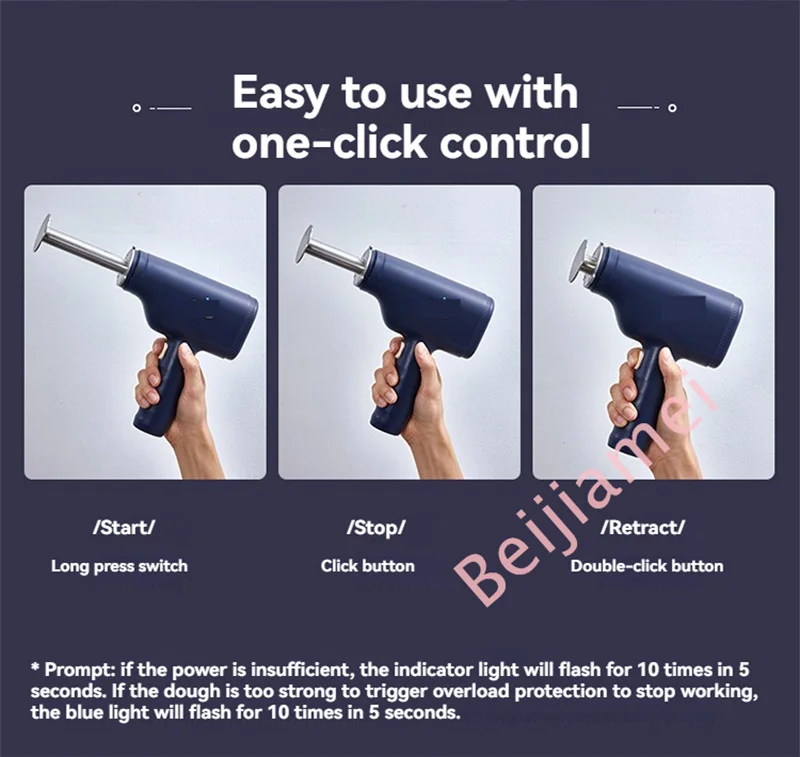 Description Picture 5 of itemElectric Handheld Pasta Maker Automatic Portable Noodle Machine Rechargeable Wireless One Button Control USB Charging