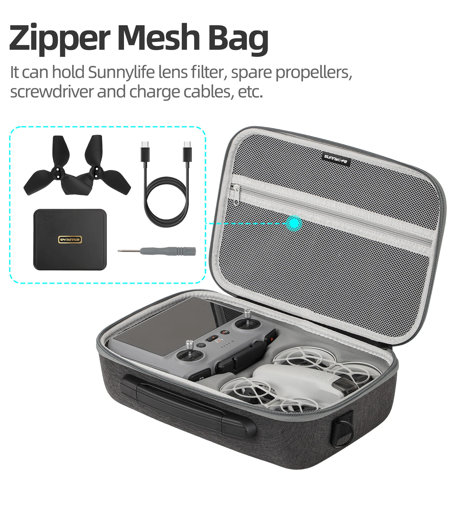 Drone Storage Case For DJI Neo Hard Shell Shockproof Portable Bag For DJI RC 2 Accessories