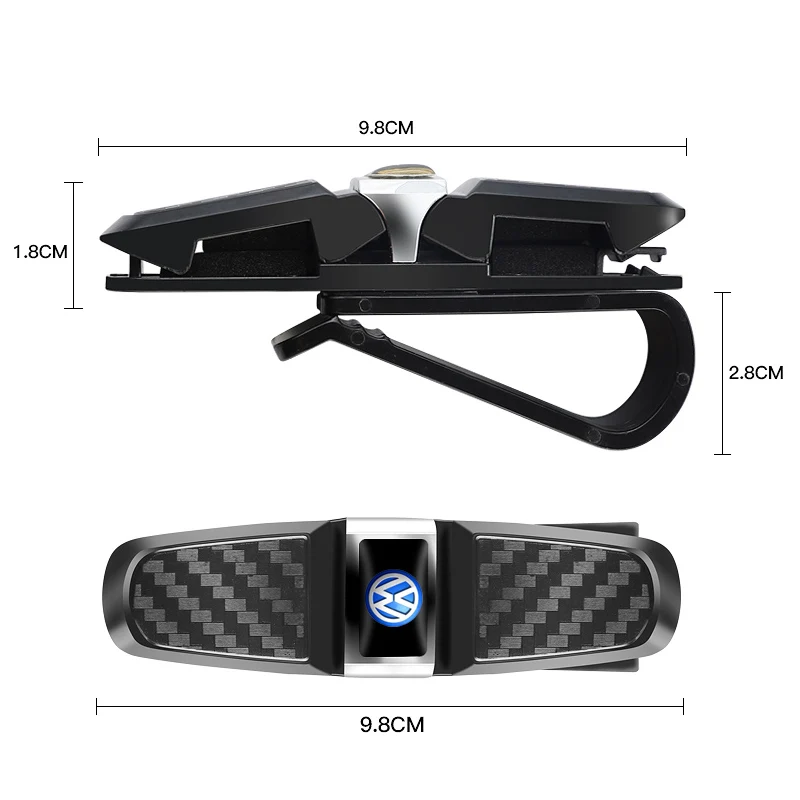 자동차 안경 클립 선 바이저 안경 선글라스 홀더 폭스바겐 VW RLine R 골프 Amarok T5 T4 Magotan Polo 용 자동차 액세서리