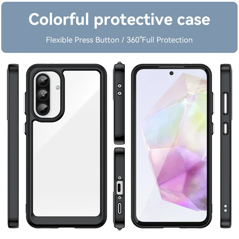 Vibrant Transparent TPU Protective Case - Clear and Colorful Cover