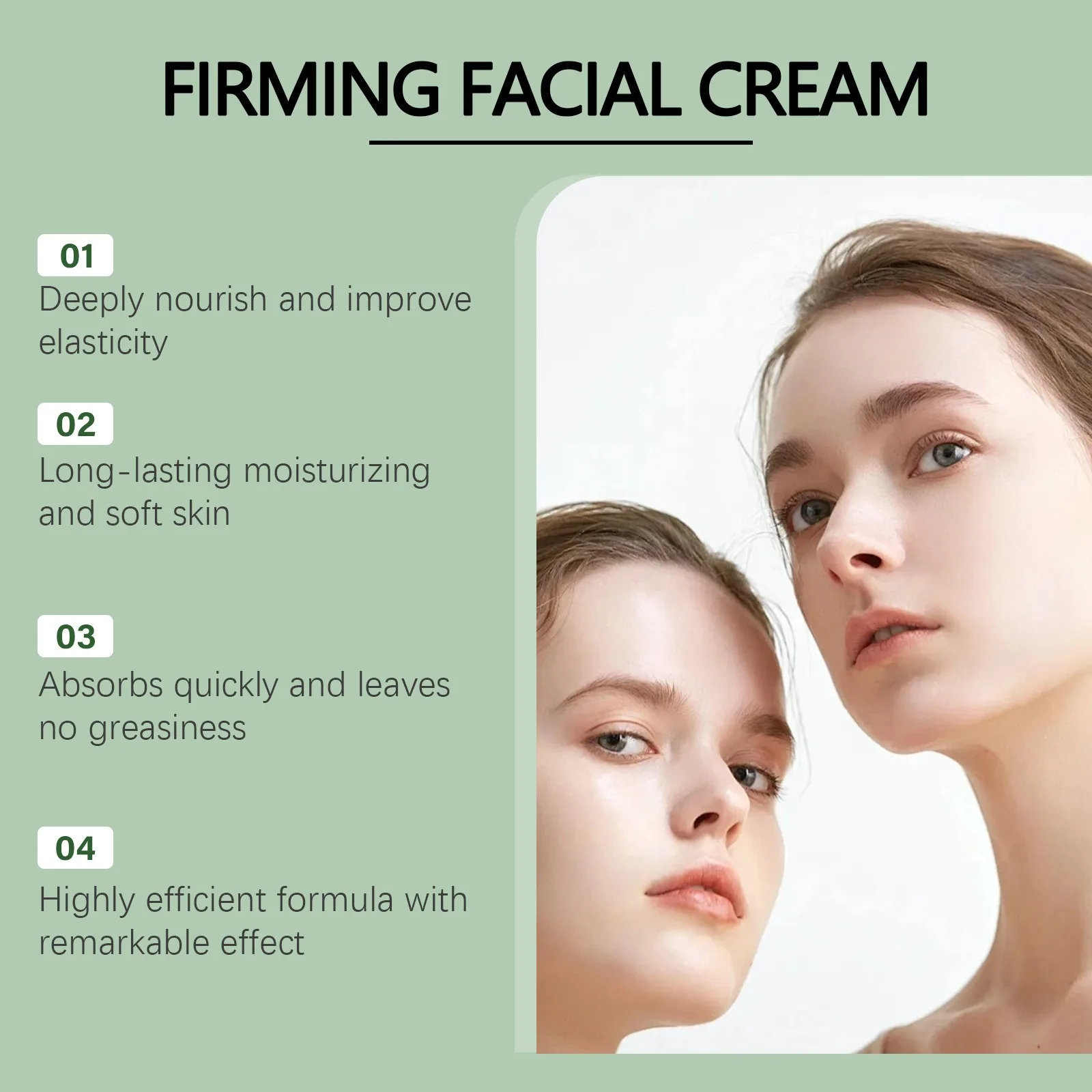 Niacinamide Hyaluronic Acid Face Cream Deep Moisturizing Long Lasting Hydrating Fine Line Repair Dryness Nourish Korea Skin Care