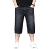 New Large Size 7 Point Length Denim Jeans For Men Chubby Handsome Enlarged 5XL 6XL 7XL Casual Denim Short Pants For Male 4