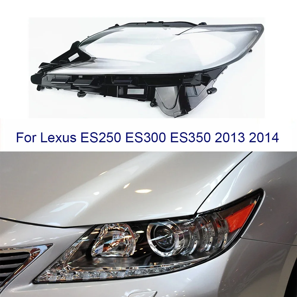 

Налобный фонарь для Lexus ES250, ES300, ES350, 2013, 2014, чехол для фары с прозрачными линзами, замена оригинального абажура из оргстекла
