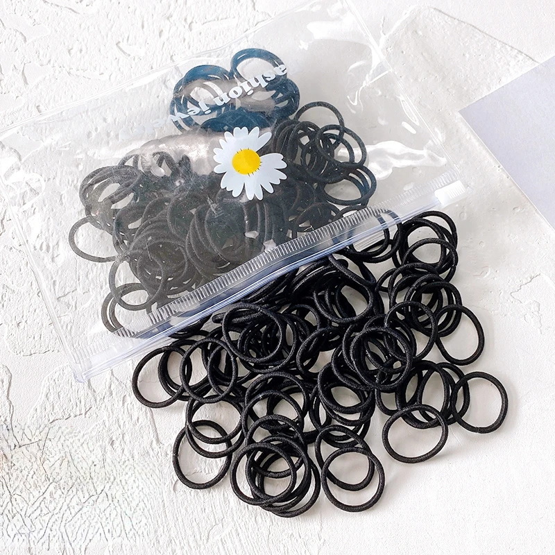 10/50/100 Pcs/set Women Girls Colors Soft Scrunchies Elastic Hair Band Lady  Lovely Solid Rubber Bands Female Hair Accessories - Hair Ties - AliExpress