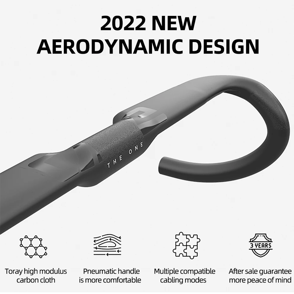 THEONE ステム一体型エアロカーボンハンドル美品 THEONE ステム一体型エアロカーボンハンドル美品