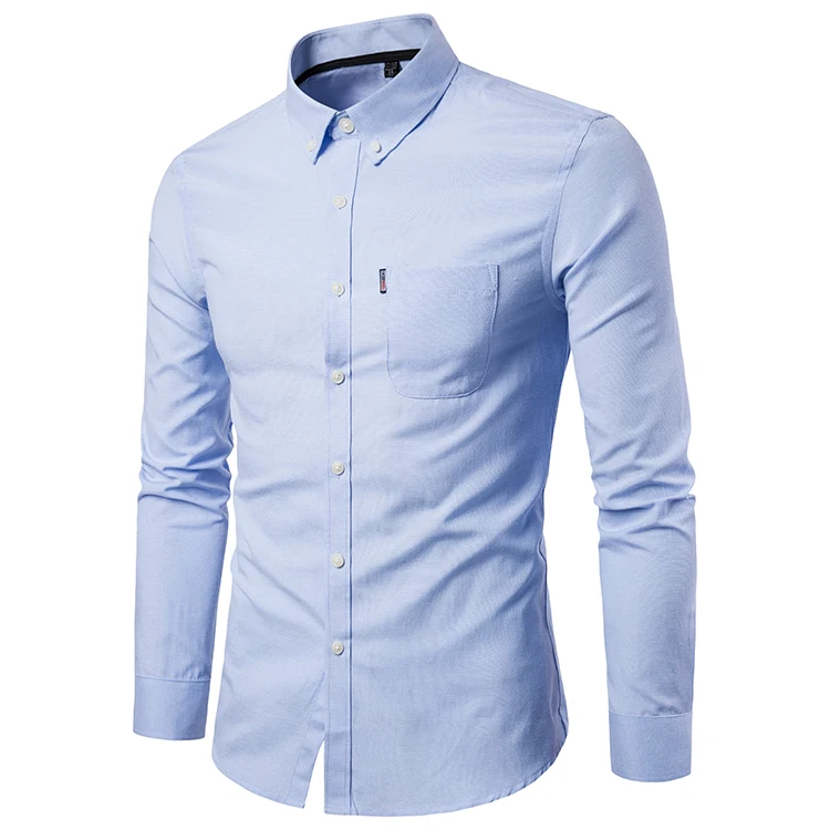 

Mattswag Mens Regular Fit Oxford Textile Shirts Spring Autumn Casual Daily Men's Clothing Fashion Button Down Shirt Camisa Homme