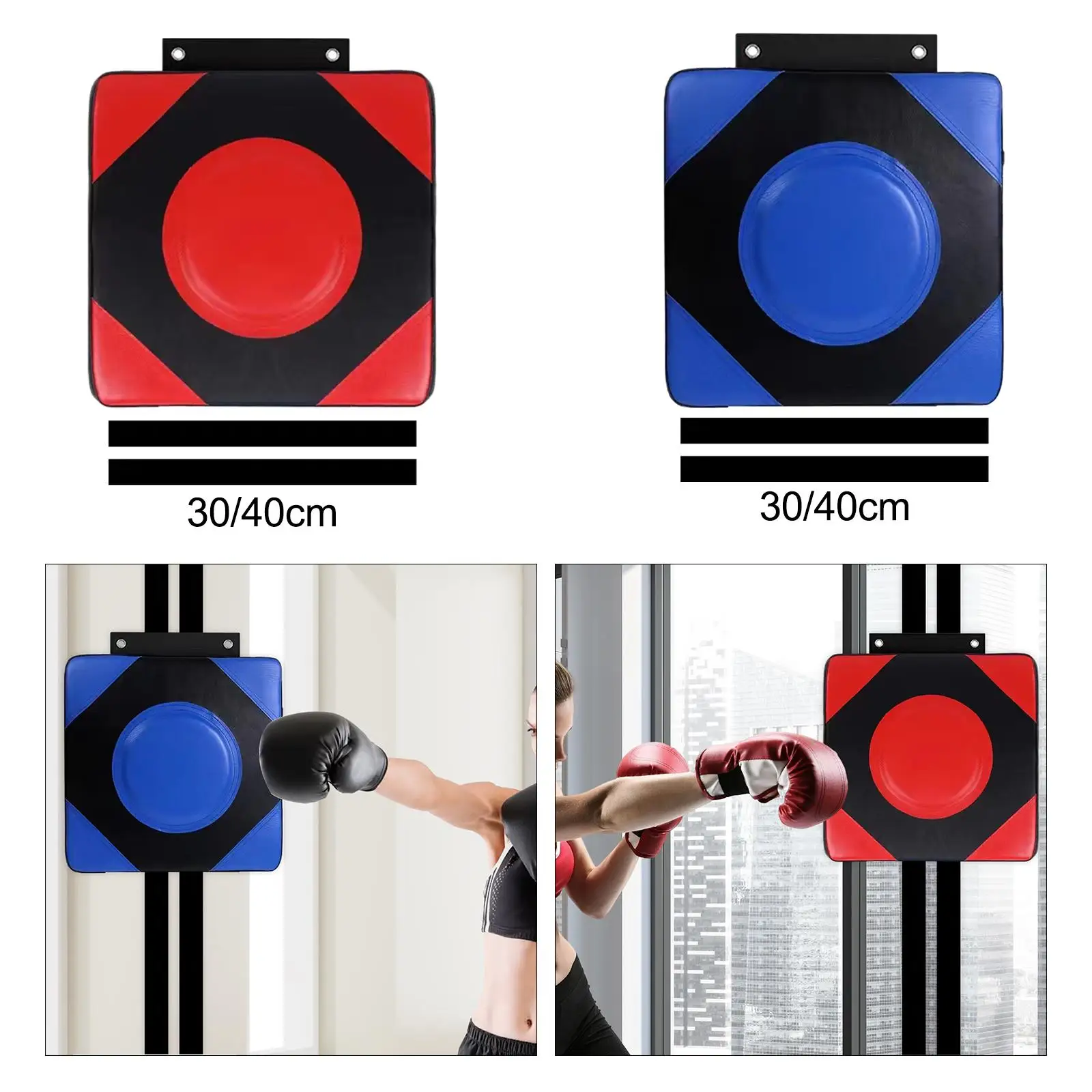 Boxing Wall Target Punching Bag Height Adjustable PU Leather Wall Focus Target