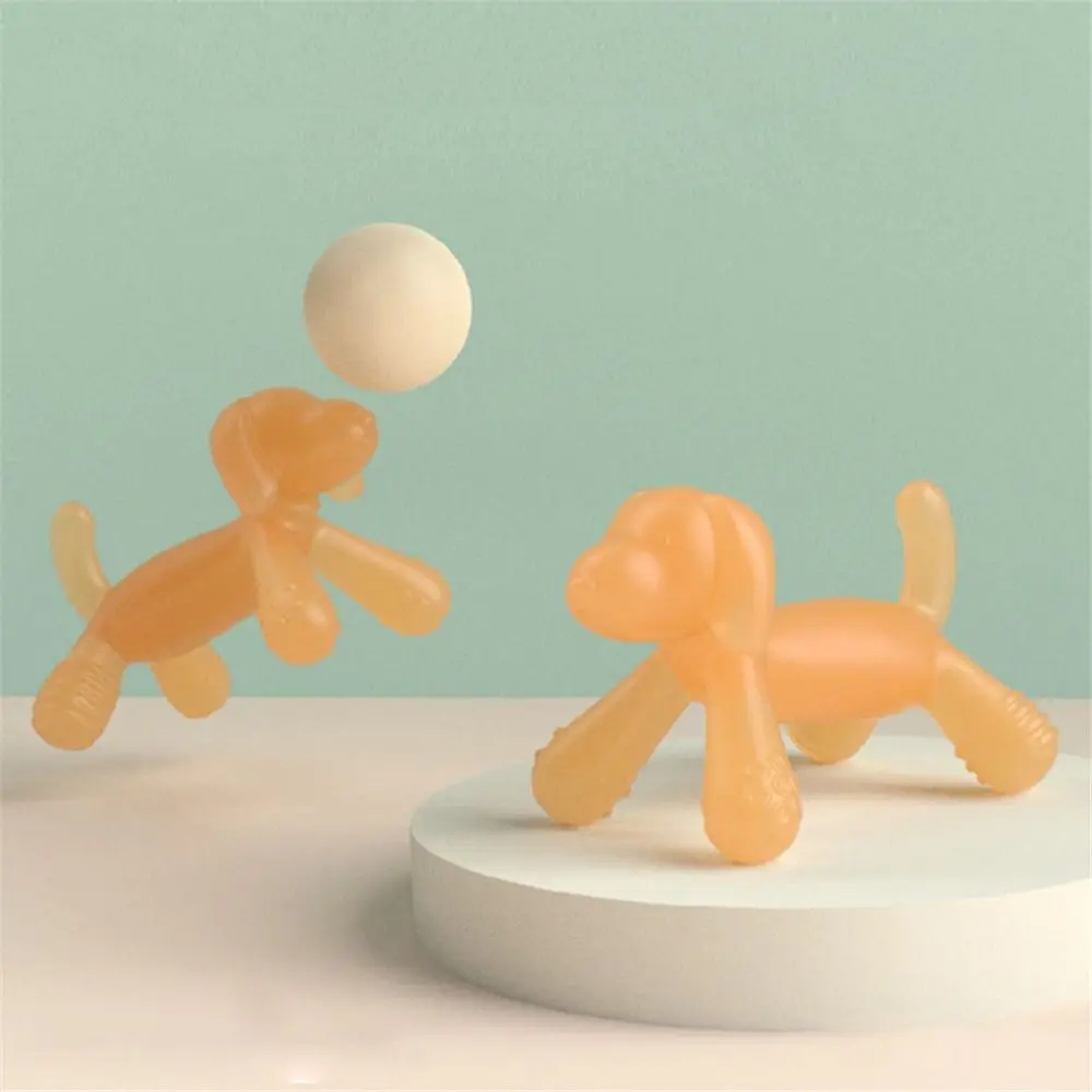

Massage Gums Teething Toys Baby Toys BPA Free Freezer Safe Baby Chew Toys Relieve Teething Pain Cat Shape Teether for Babies
