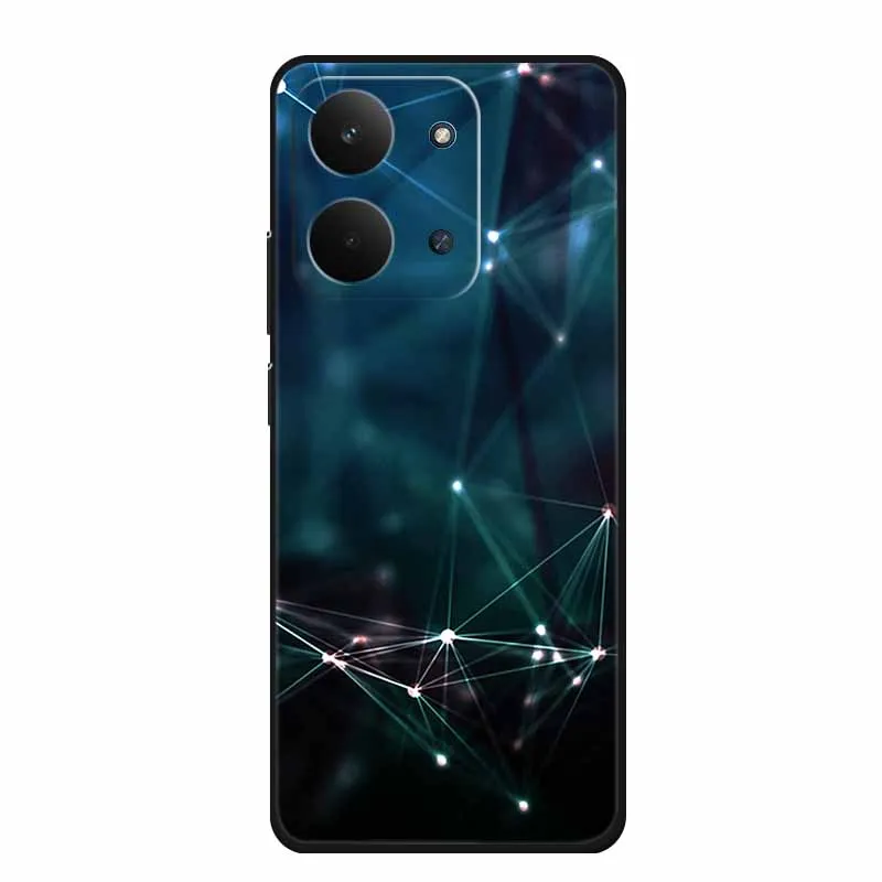Sleek Black Silicone Soft TPU Phone Case - Protective Back Cover