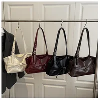 Large Capacity Women’s Shoulder Bag Tote Commuter Bag Simple Vintage Cross-Border New Style Bag Versatile Sensation 2025