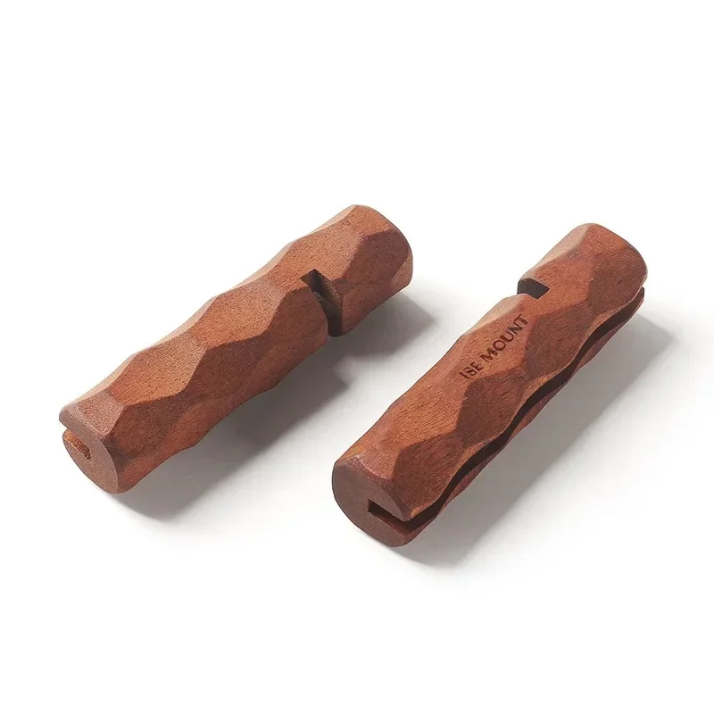 1-8PCS Multi-purpose Grill Pan Handle Wooden Handle Thermal Insulated Outdoor Camping Grill Pan Holder Barbecue Tool