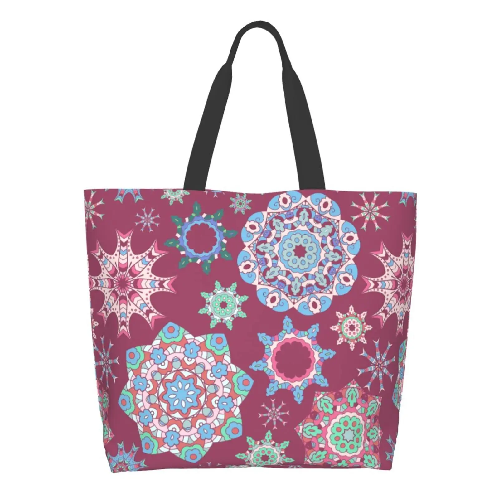 

AFHYZY Large Tote Bag for Women Reusable Grocery Bags Collapsible Shoulder Bag Cute Shopping Bag