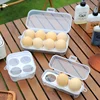 Portable Eggs Box Case Shockproof Egg Holder Kitchen Container Case Transparent Kitchen Organizer For Outdoor Camping Picnic 1