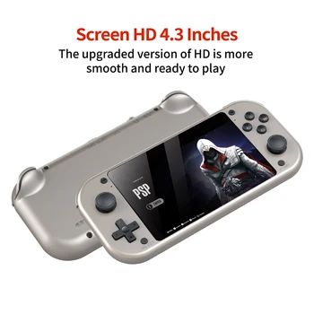 Console per videogiochi portatile retrò M17 Schermo da 4,3 pollici 64G 128G Sistema Linux open source Lettore video tascabile portatile 30000+ GIOCI