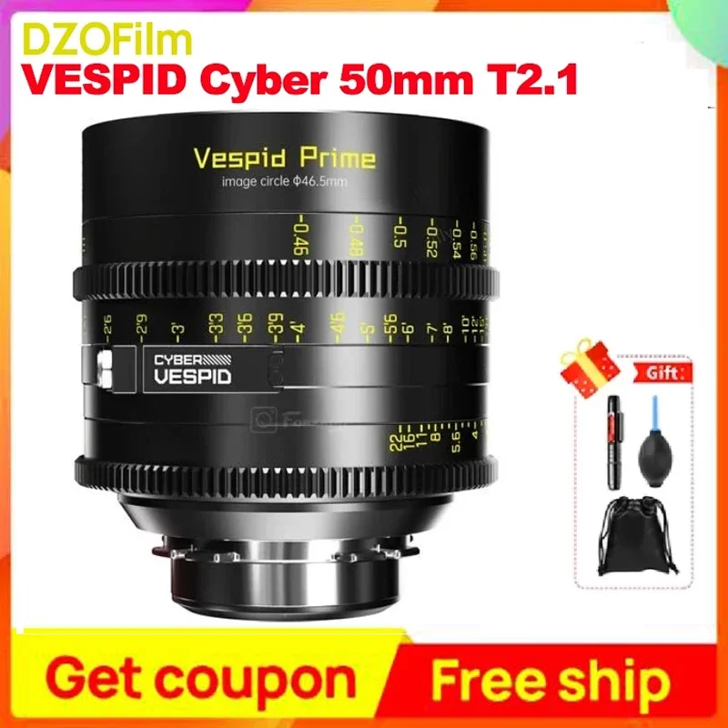 DZOFilm VESPID 사이버 풀프레임 35mm 50mm 75mm T2.1 ?프라임 렌즈 21 / 25 / 35 / 40 / 50 / 75 / 125mm T2.1 · (PL & EF 마운트)
