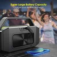 W-KING (100W Peak) 60W Portable Loud Bluetooth Speakers with Subwoofer, Outdoor Speaker Bluetooth Wireless Waterproof Speaker - Image 5
