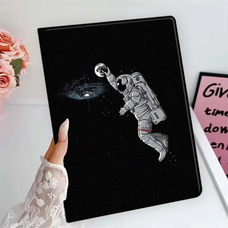 Adorable Cartoon Astronaut Art Tablet Case