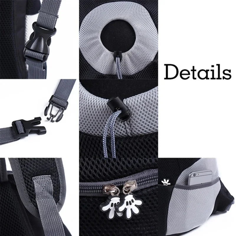 Pet Dog Carrier Backpack Portable Travel Bag For Dog Front Mesh Outdoor Hiking Head Out Double Shoulder Sports pet backpack