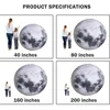 Blow Up Giant Inflatable Moon With Built in LED Lights Airtight PVC Planet Balloon Earth Balloon For Festival Decoration 5