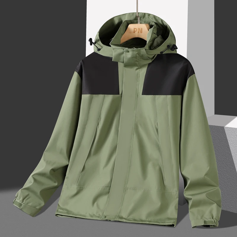 Spring And Autumn New Outdoor Sports Rush Coat For Men And Women Couple Coat Youth Outwear Detachable Hat Jacket Top Male
