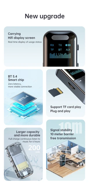 Adattatore Bluetooth Auto 5.0 - Ricevitore AUX Con Vivavoce, Doppia Connessione, Cancellazione Rumore - Foto 3