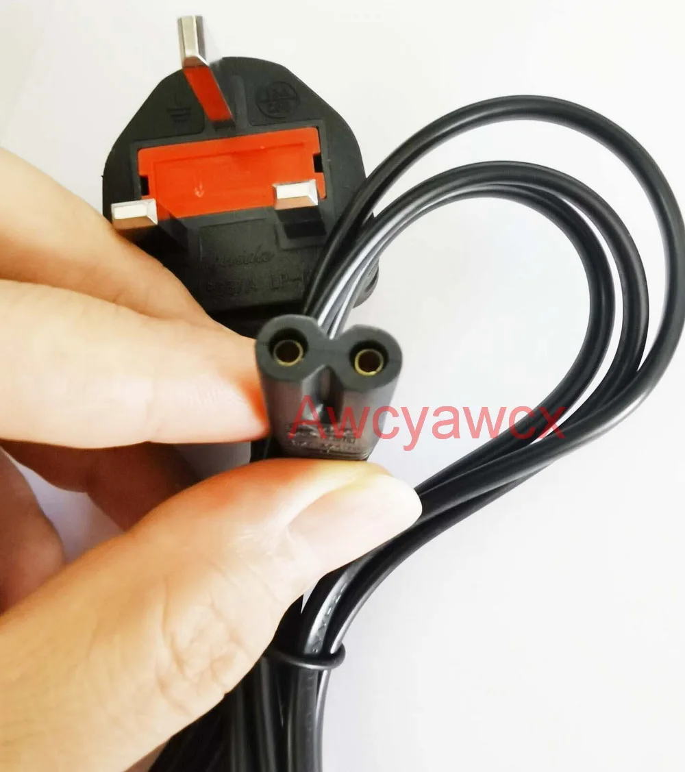 Câble d'alimentation bipolaire 2 pôles 1,4 m prise européenne pour Playstation 1 PS1 / 2 PS2 / 3 PS3 / 4 PS4 / 4 Slim