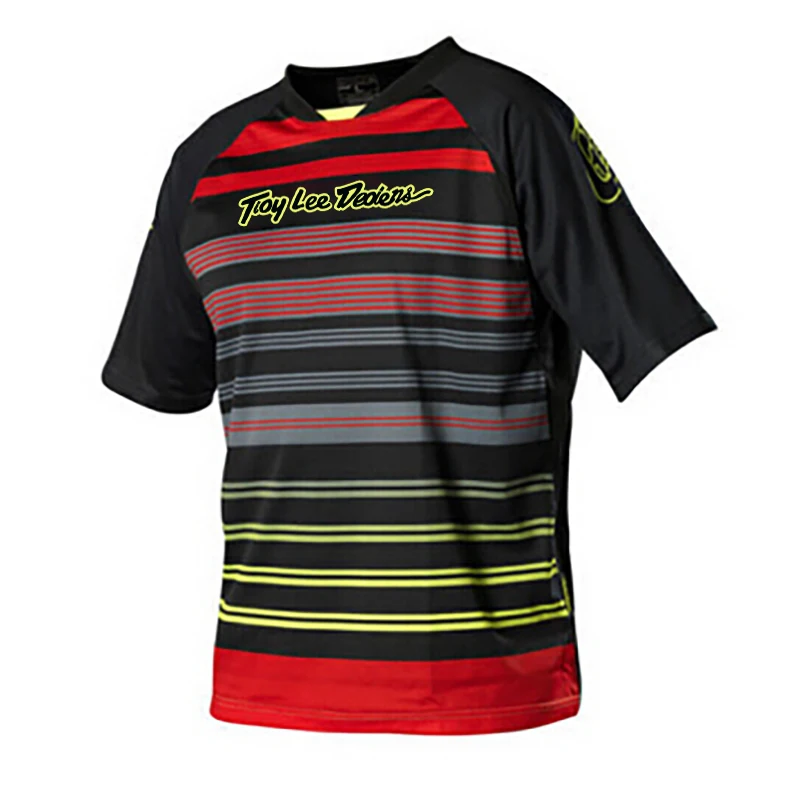 thumbnail image 1 of Envío gratuito, ropa informal de ciclismo con cláusula de línea, camiseta de manga corta para descenso de motos, camiseta de ciclismo DH para bicicleta de montaña, camiseta bmx, 1 of 5