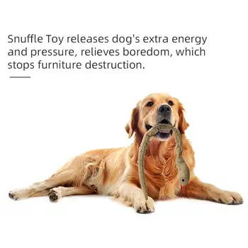 Dog Snuffle Toys Dog Enrichment Toys For Boredom Interactive Dog Toy For Foraging Instinct Training Pet Squeaker Toy Snake Style 3