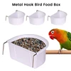 New 2pcs Bird Food Feeding Dish Easy to Install Bird Cage Feeder Bowl for Small Animals Budgie Parrot Parakeets Lovebirds 4
