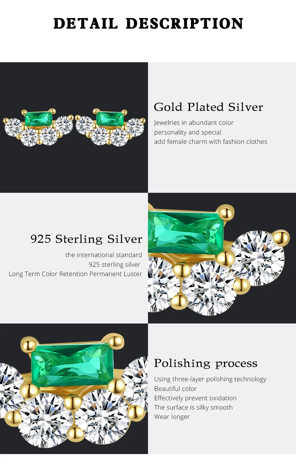 Piccoli orecchini a bottone in argento sterling per donna, minuscoli zirconi cubici rotondi, accessori di lusso originali certificati_voghion.com