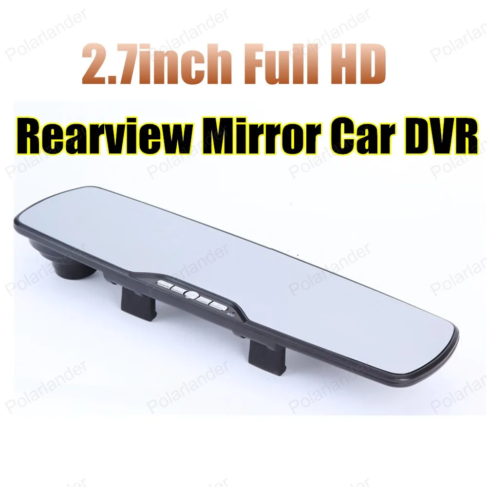

2016 New High quality 2.7 inch Full HD Rearview Mirror Car DVR Support Motion Detection / Night Vision