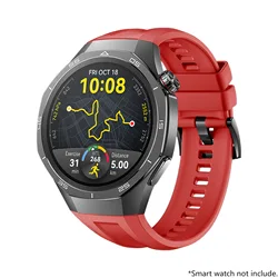 Silicone Sports Wristband - 22mm Bracelet Watch Strap for Amazfit GTR 47mm (RedB)