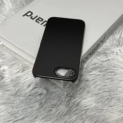 Luxury Ultra Thin Frameless Frosted Armor Case - Slim Hard Plastic Coque - iPhone 12 Mini (Black)