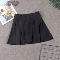Plus Size Tennis Skirt for Women Black Golf Mini Skirt with Built-in Shorts Stretch Short Skort Female Gym Sporty Workout - Image 4