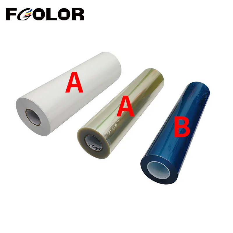 

Fcolor Transparent 60cm Roll UV DTF AB Film for I3200 UV DTF Printer Direct To Transfer Film Sheet Label UV DTF Film Sticker