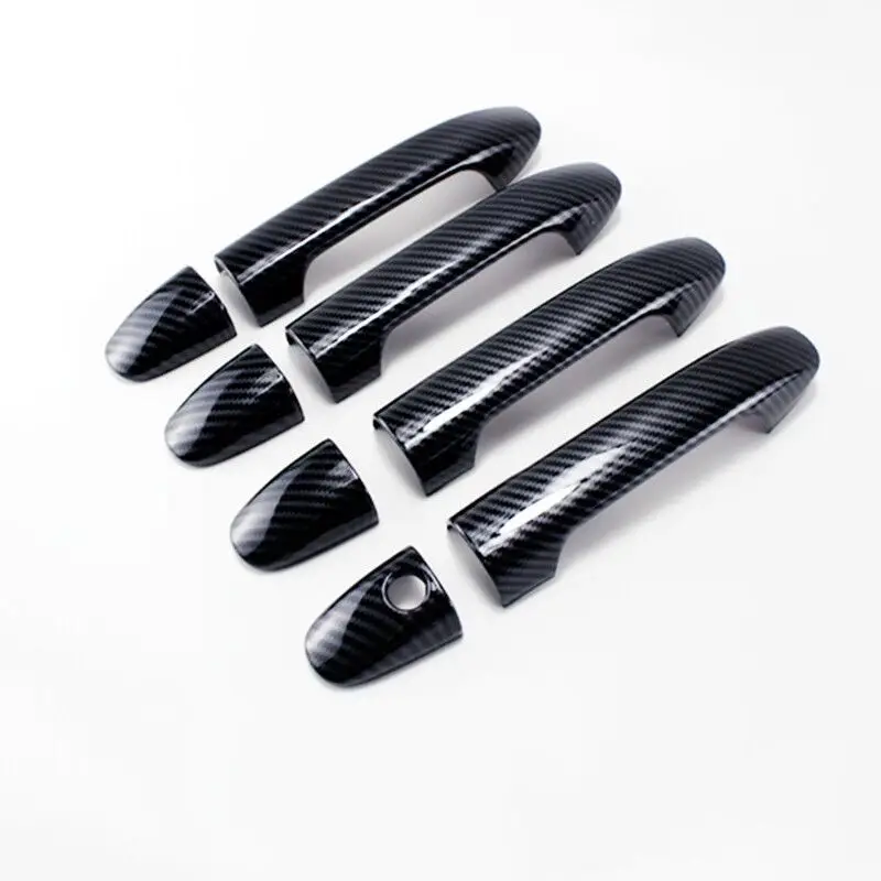 Funduoo For Mercedes Benz Vito W447 V-Class 2014-2020 Carbon Fiber Car Door Handle Cover Styling Accessories