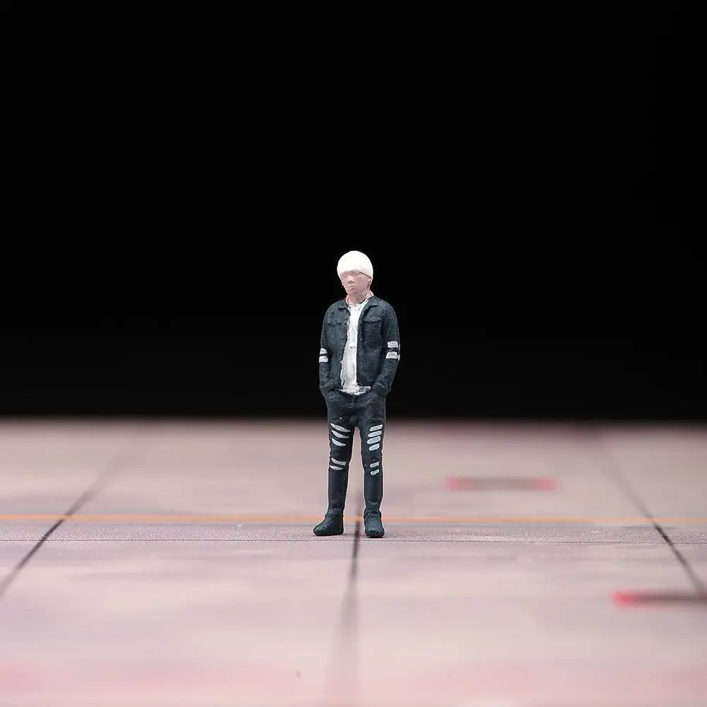 1:64 이니셜 D 드라이버 쇼도 쿄이치와 나카자토 타케시 미니어처 샌드 테이블 피규어 레진 모델카 장면 디오라마