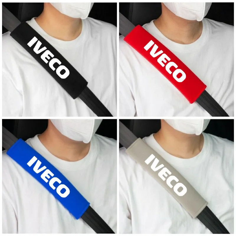 

2pcs Flannel fabric Car Seatbelt Shoulder Protector Cover Car Seat Belt Covers For IVECO Banner 3ft X5 Ft 3ft X5ft Accessories